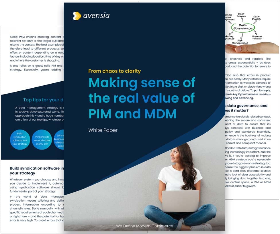 White Paper: The Real Value of PIM & MDM - Avensia