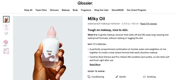 glossier