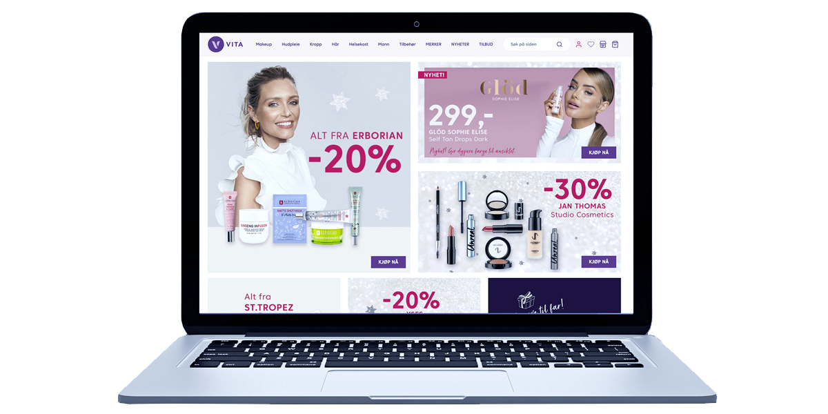 Vita.no live with their new e-commerce