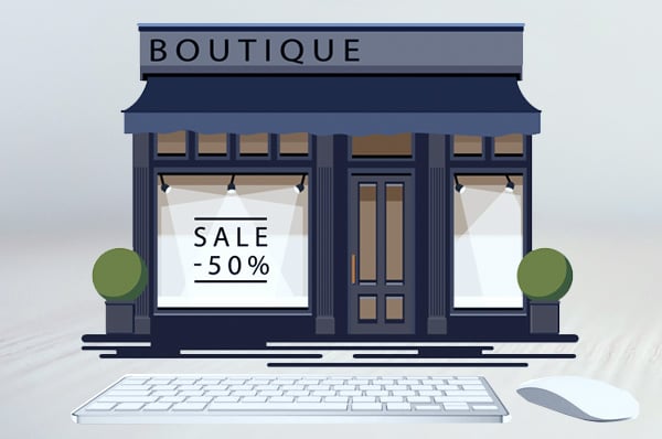 physical storefront into e-commerce business