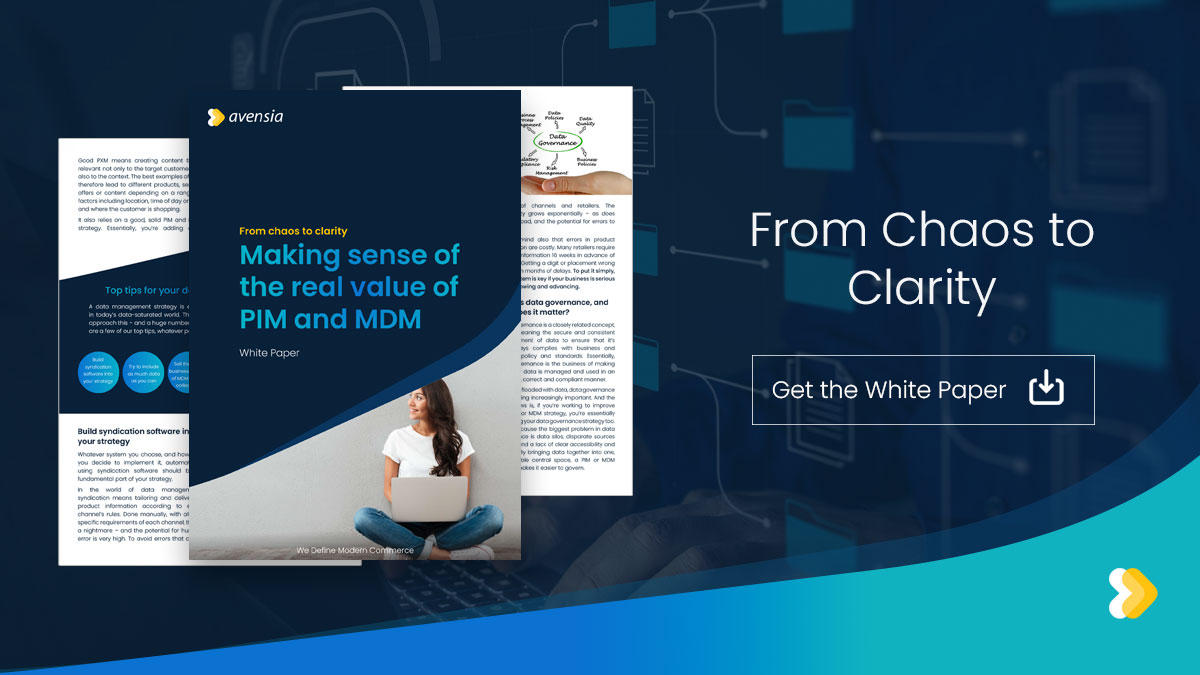 White Paper: The Real Value of PIM & MDM - Avensia